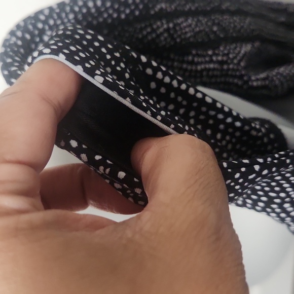 Lululemon Free Spirit Alpine White Black Leggins - Picture 8 of 11